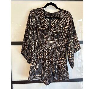 Ladakh Boho Romper with Kimono Sleeves